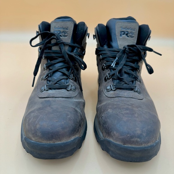 Timberland Pro Flume Mid Waterproof Mens Size 11 M A1Q8V Steel Toe Boots Brown - Picture 3 of 10